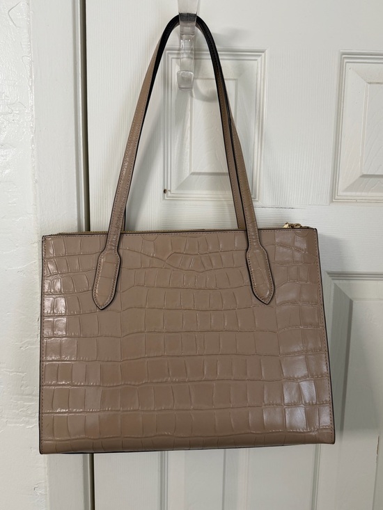 Coach Nina Carry All Tote In Taupe - Picture 5 of 11